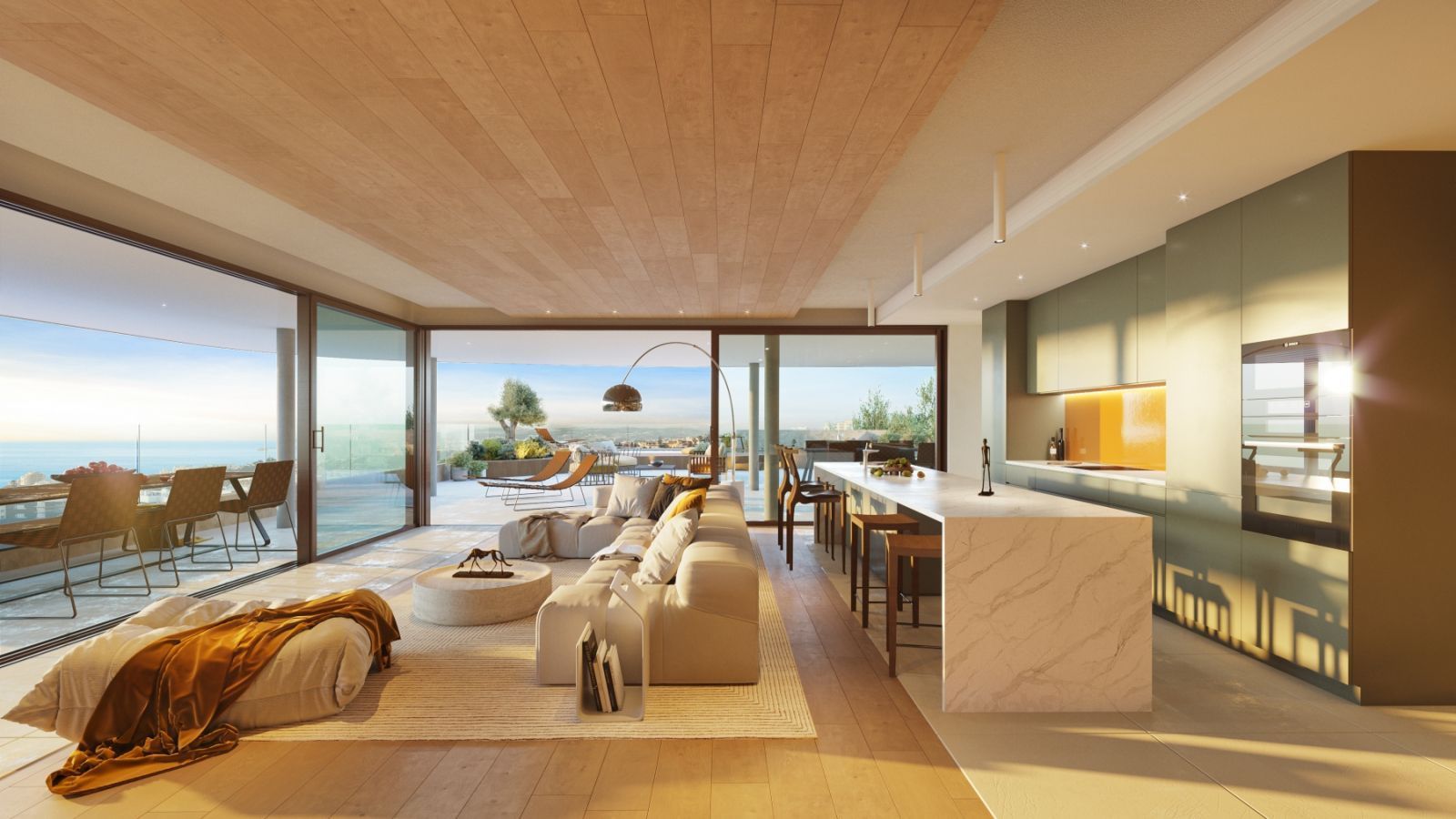02 modern living room ocean view